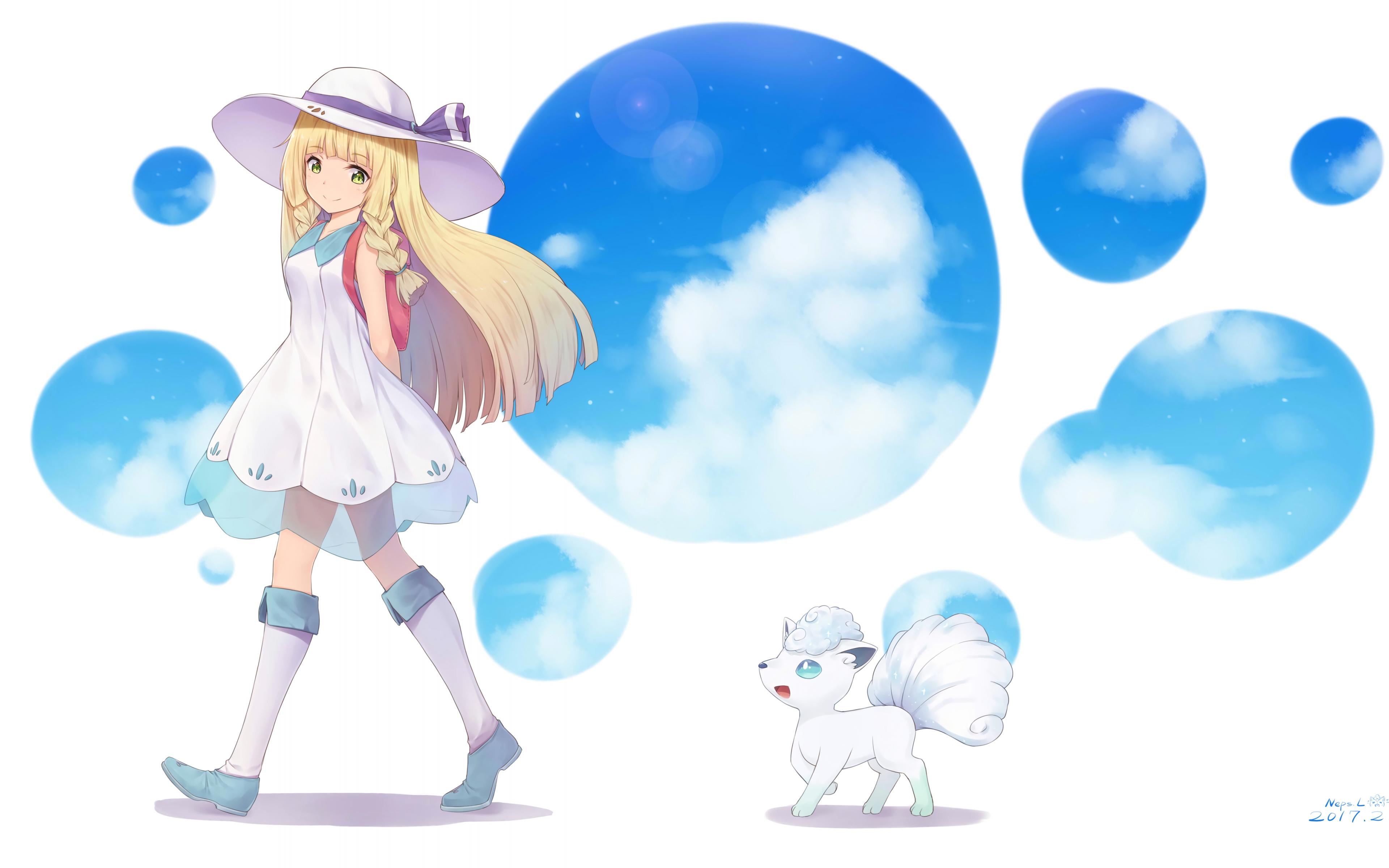 3840x2400 Desktop Wallpaper Pokémon Sun And Moon, Anime, Anime Girl, HD Image, Picture, Background, Kd7awk