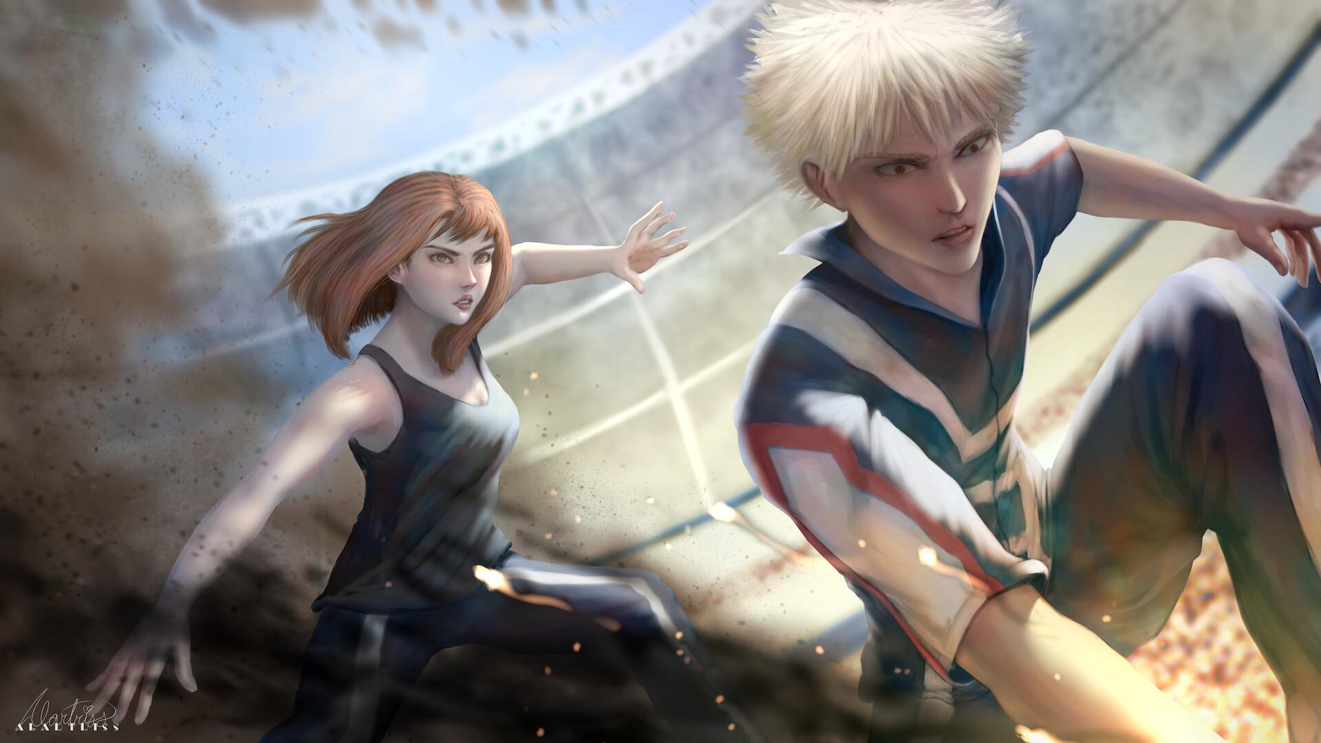 1920x1080 Bakugou vs. Uraraka, ⋆✩ Alartriss ✩⋆