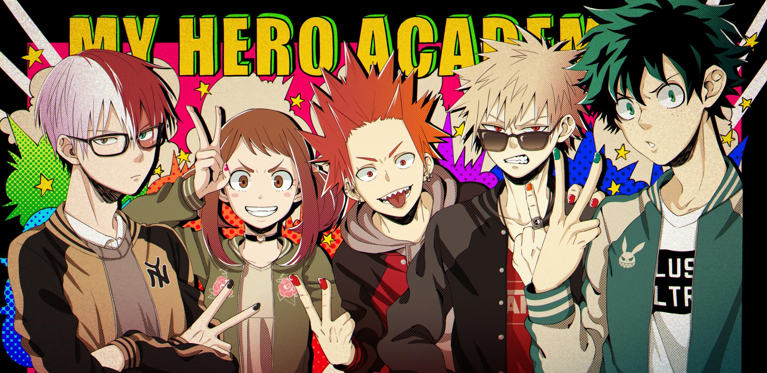 2914x1418 Izuku Midoriya, Ochaco Uraraka, Eijiro Kirishima, Katsuki Bakugou, Shoto Todoroki wallpaper. Mocah HD Wallpaper