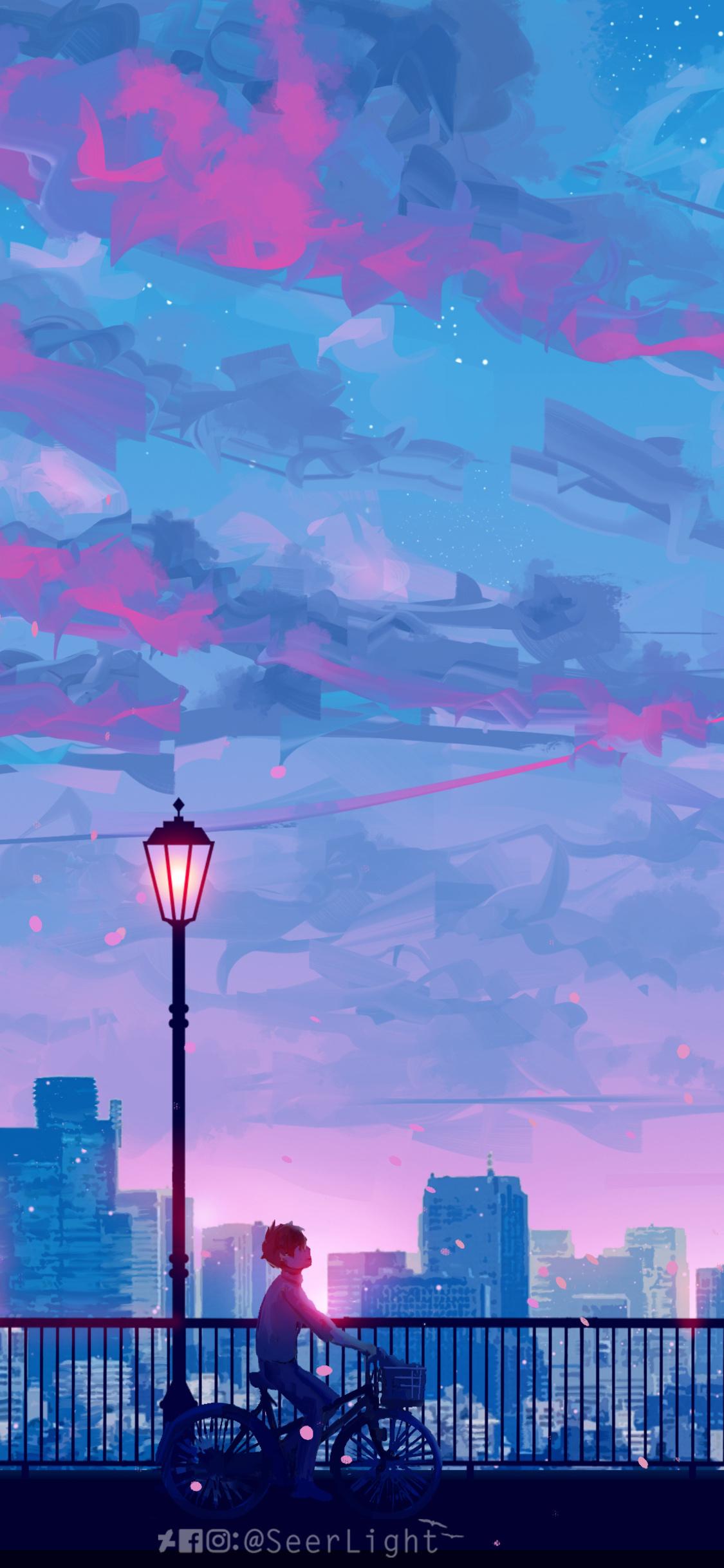 1125x2436 24++ Anime Scenery Wallpaper iPhone HD