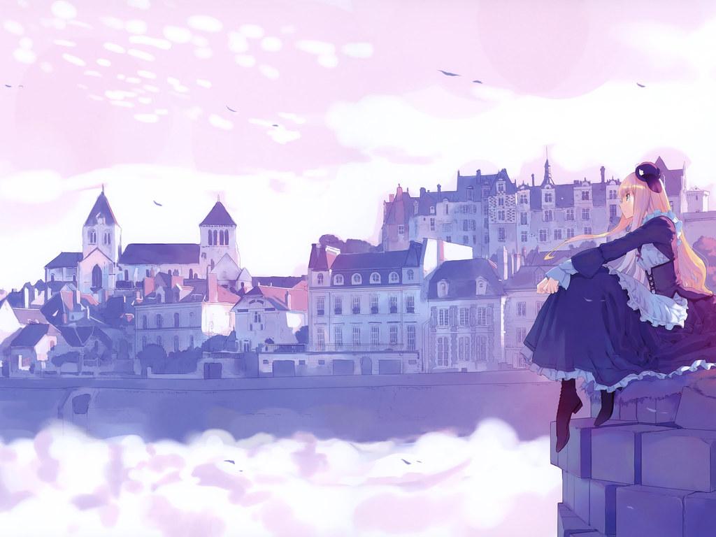 1024x768 Anime Scenery Wallpaper 4k