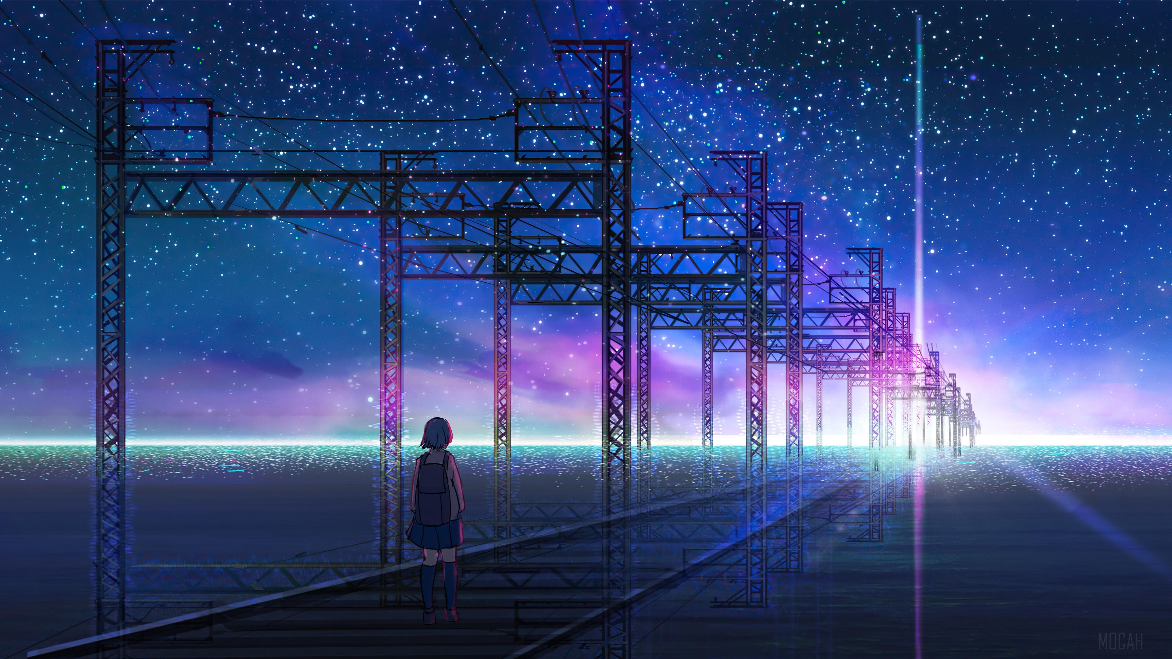 3840x2160 Anime, Sunrise, Scenery, Horizon 4k wallpaper. Mocah HD Wallpaper