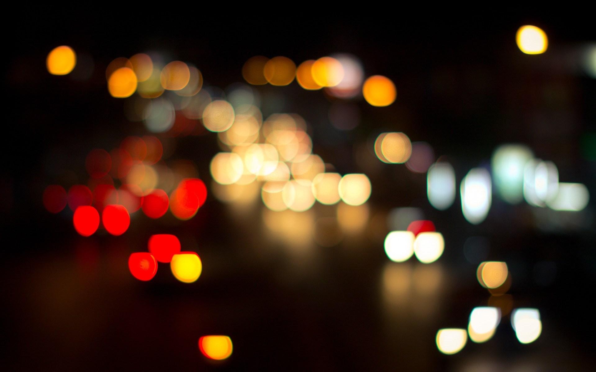 1920x1200 Bokeh Lights Night City