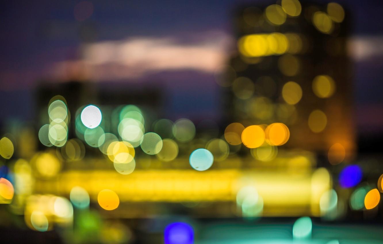 1332x850 Wallpaper macro, the city, lights, background, Wallpaper, blur, wallpaper, widescreen, background, macro, bokeh, bokeh, full screen, HD wallpaper, widescreen image for desktop, section макро