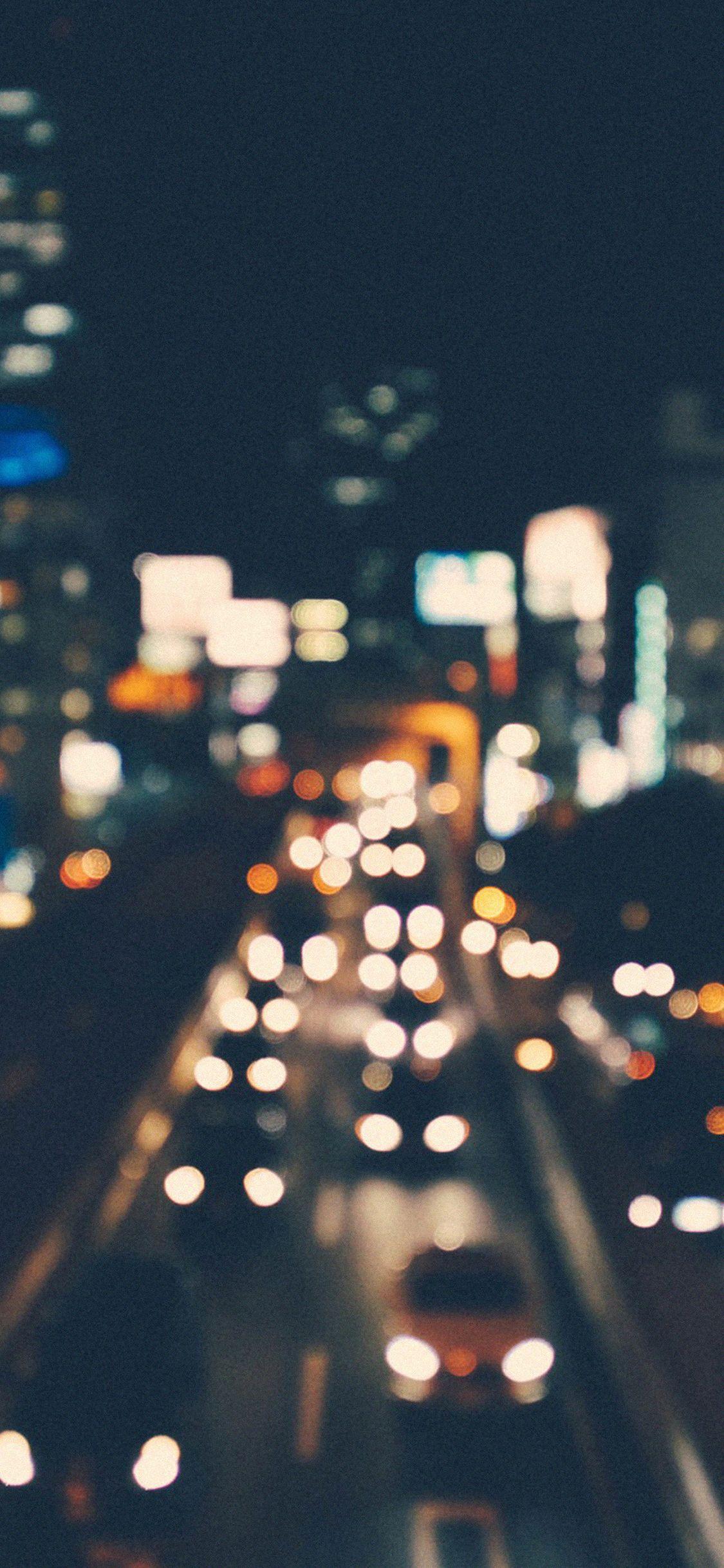 1125x2436 City Bokeh Night Street Nature Via For IPhone X. Bokeh Wallpaper, Blurry Lights, City Wallpaper