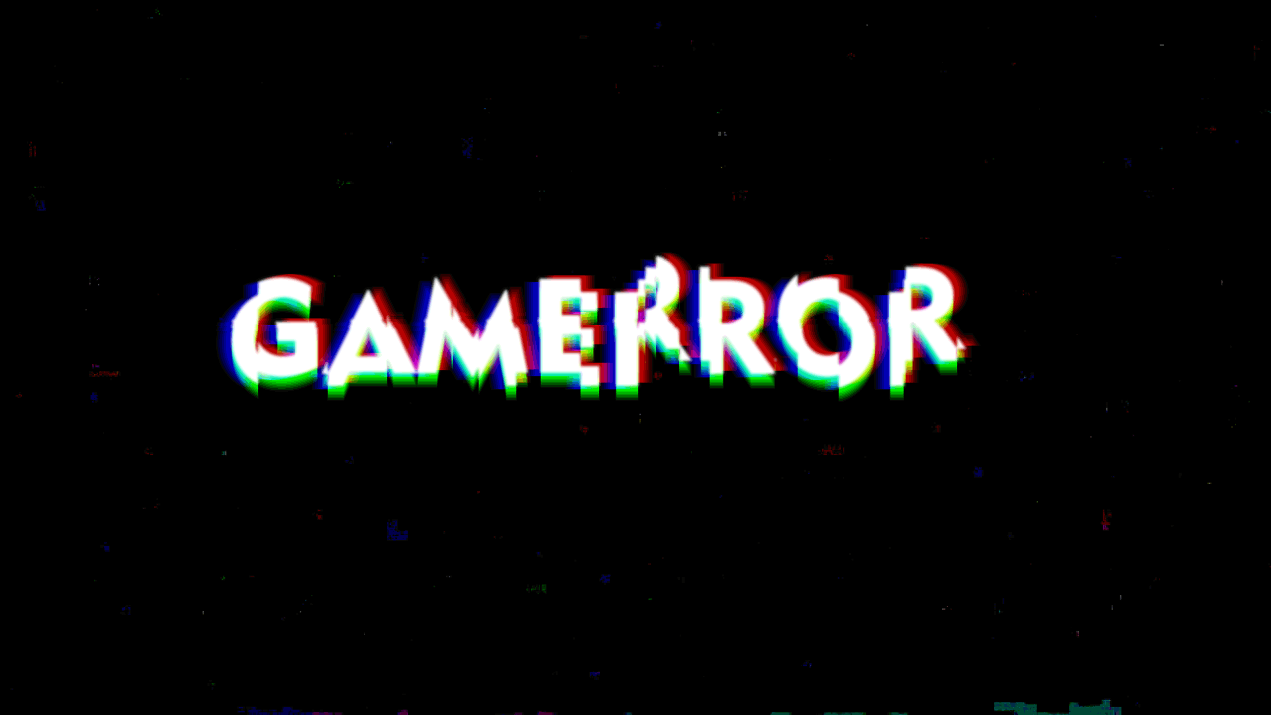 2560x1440 Gamer Errors Glitch Art TV Wallpaper:2560x1440