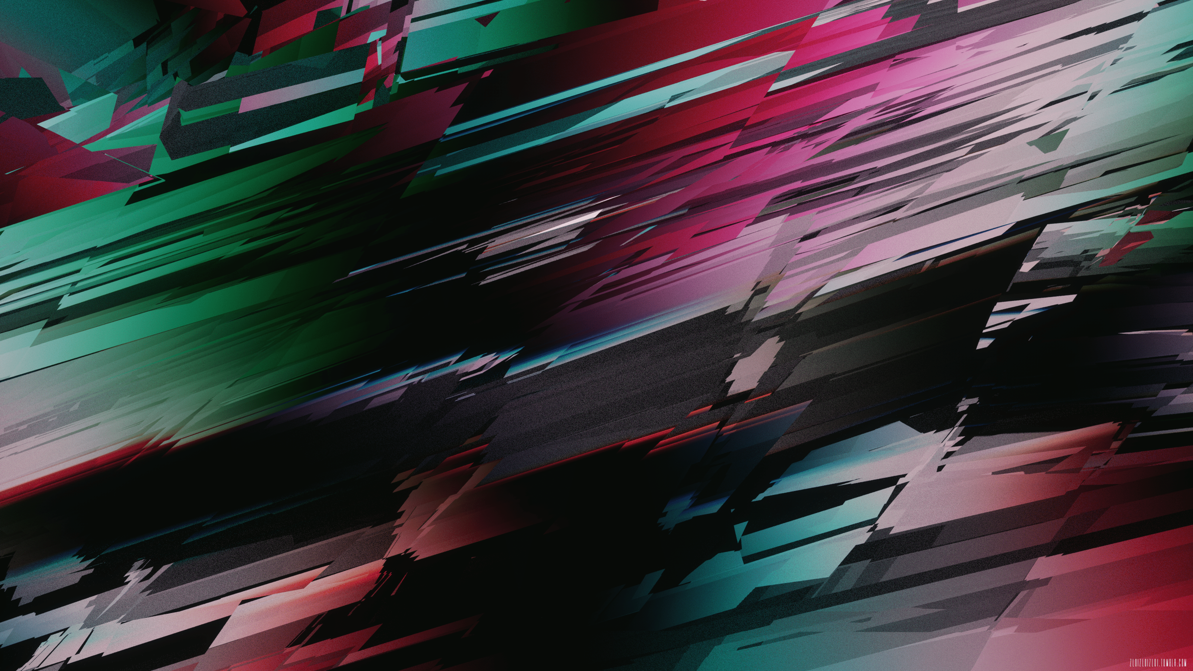 3840x2160 Glitch Art Wallpaper For Tech