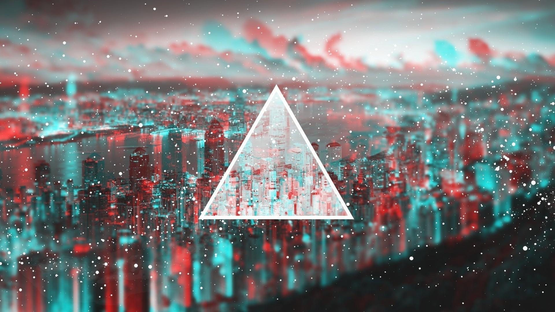 1920x1080 3D city glitch 1920x1080: wallpaper