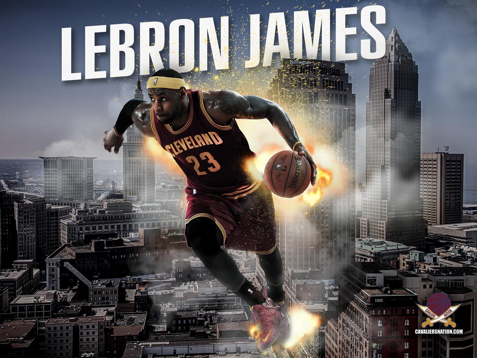 1600x1200 LeBron James Exploding Wallpaper