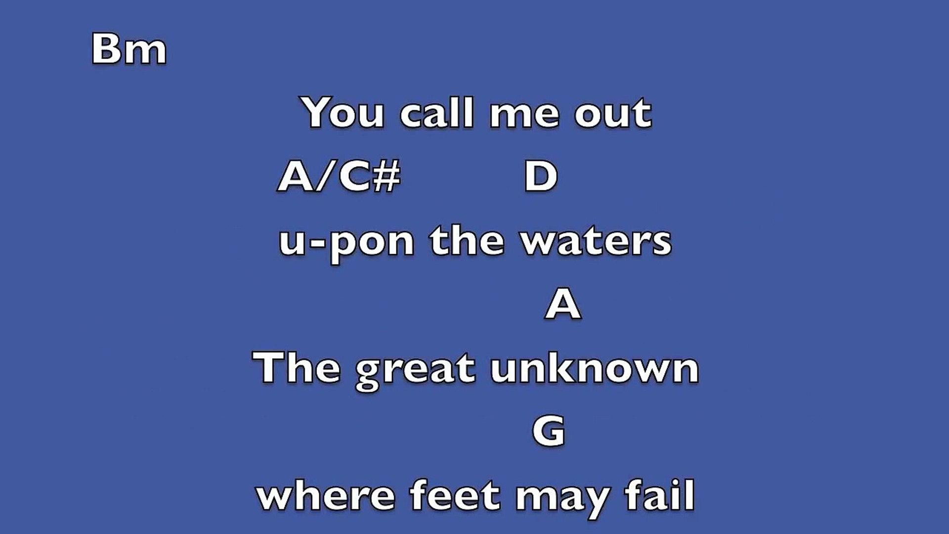1920x1080 Oceans (where feet may fail) [Key: D]- Lyrics & Chords