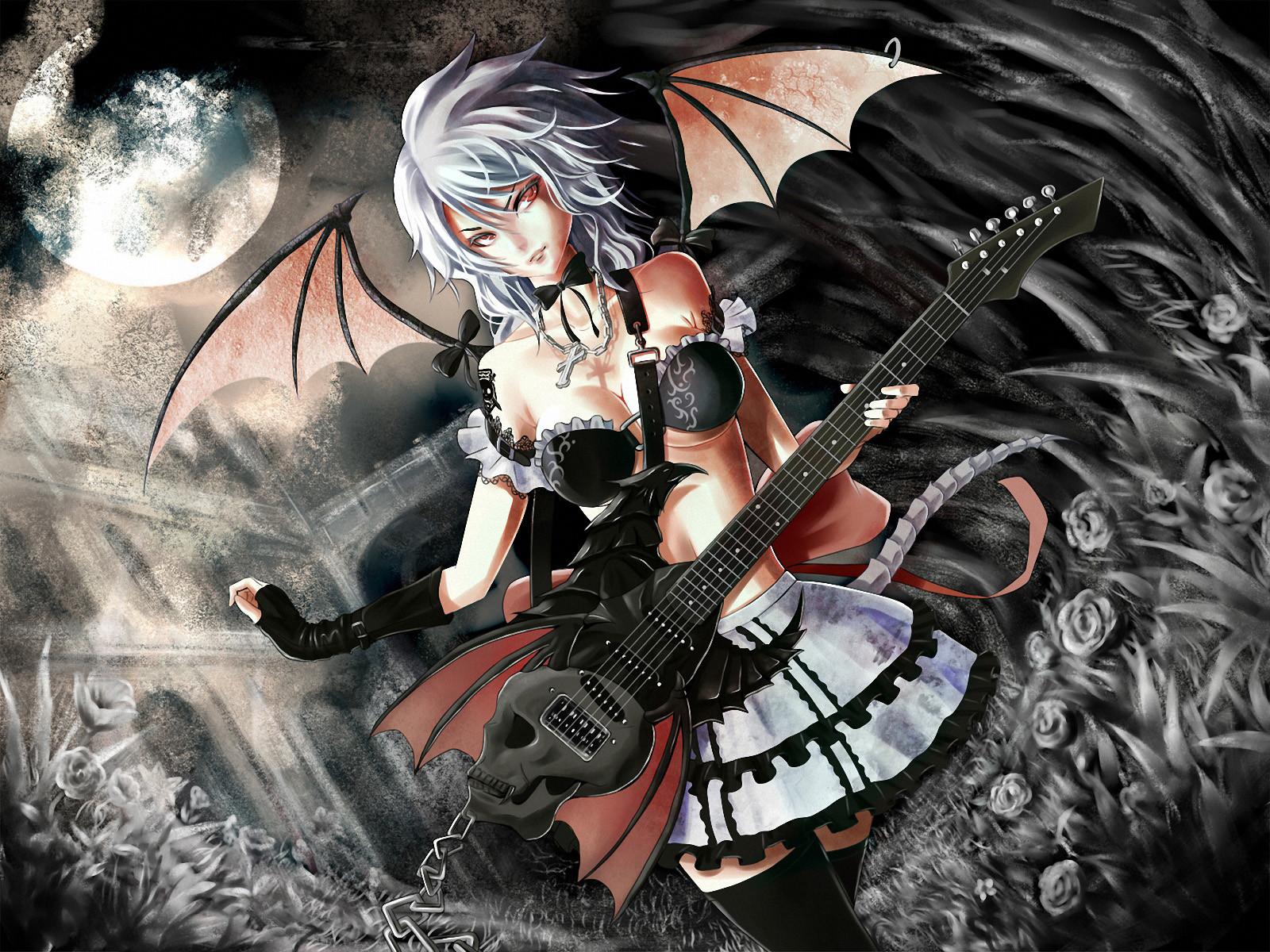 1600x1200 Free download 3D wallpaper manga dmon avec un ciel guitare rock star wallpaper [1600x1200] for your Desktop, Mobile & Tablet. Explore 3D Demon Wallpaper. Demon Clown Wallpaper, Ghost Wallpaper