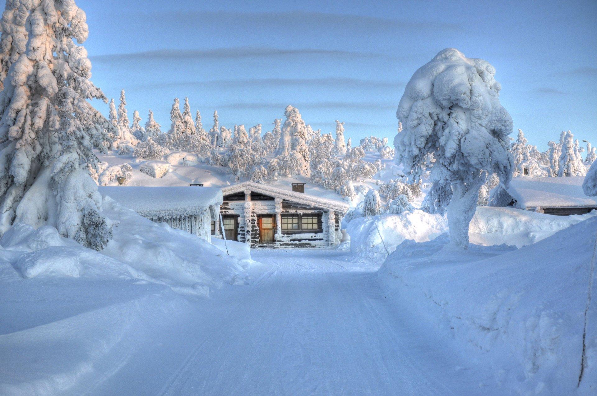 1920x1275 nature Finland road house the sky winter HD wallpaper