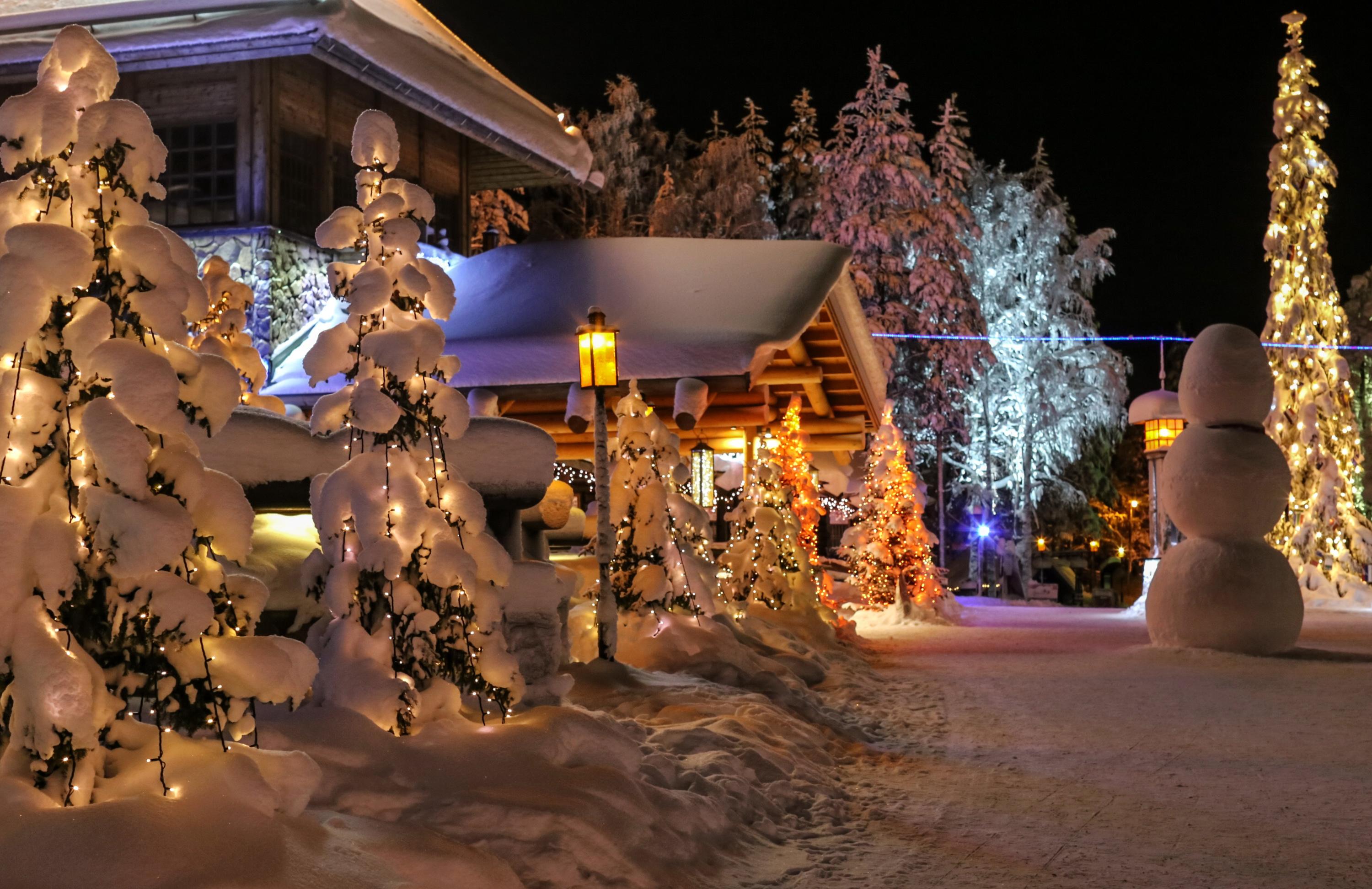 3000x1944 seasons, Winter, Finland, Lapland, Snow, Fir, Snowmen Wallpaper HD / Desktop and Mobile Background