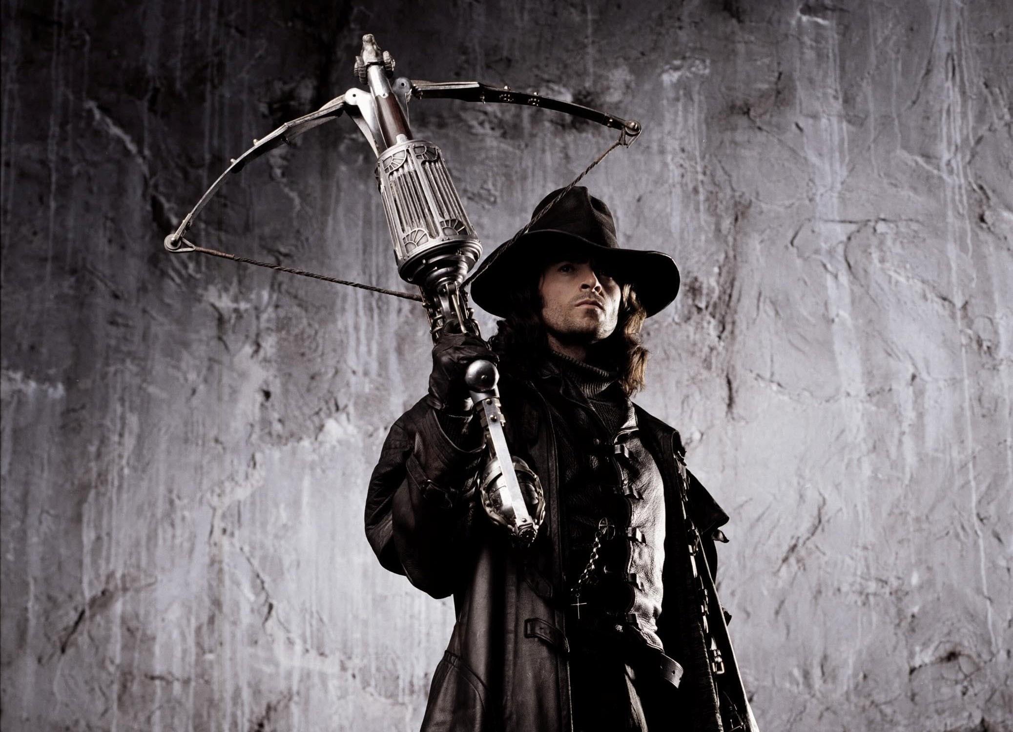 2075x1500 crossbow, Hair, Hugh, Jackman, Van, Helsing, Raincoat, Fantasy, Warrior Wallpaper HD / Desktop and Mobile Background
