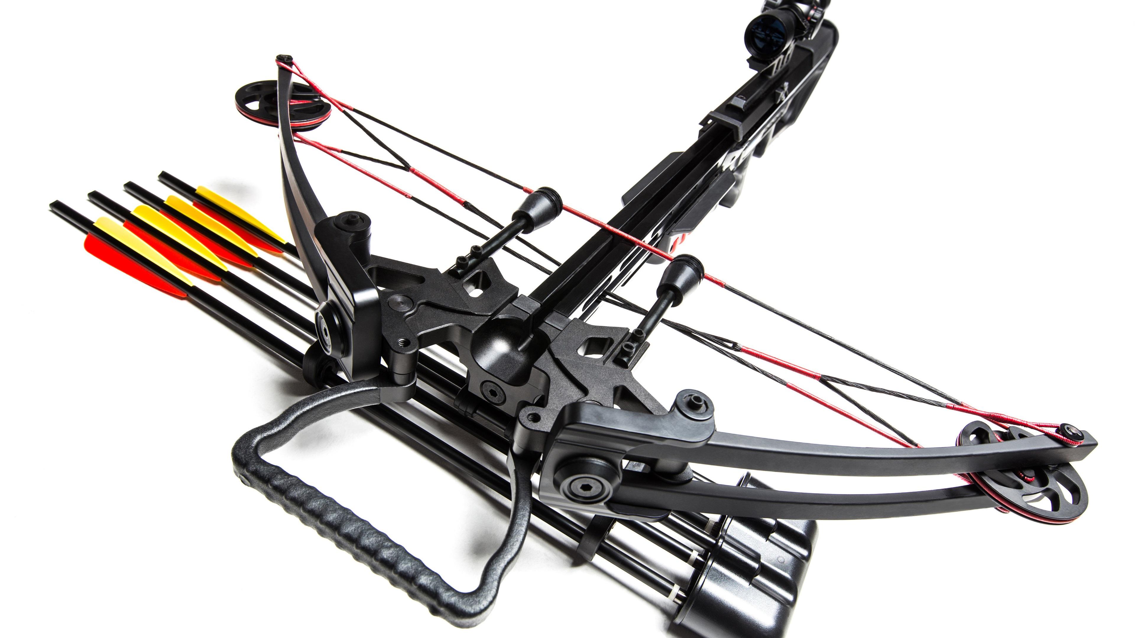 3840x2160 Wallpaper MK 400 Crossbow, Weapon, White Background 3840x2160 UHD 4K Picture, Image
