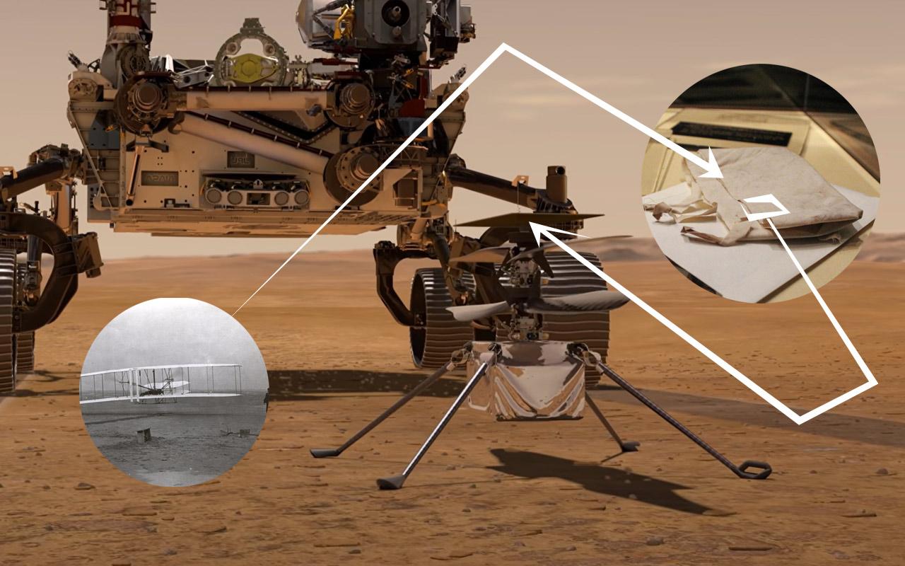 1280x800 Chunk of Wright Brothers flyer set to take flight on Mars