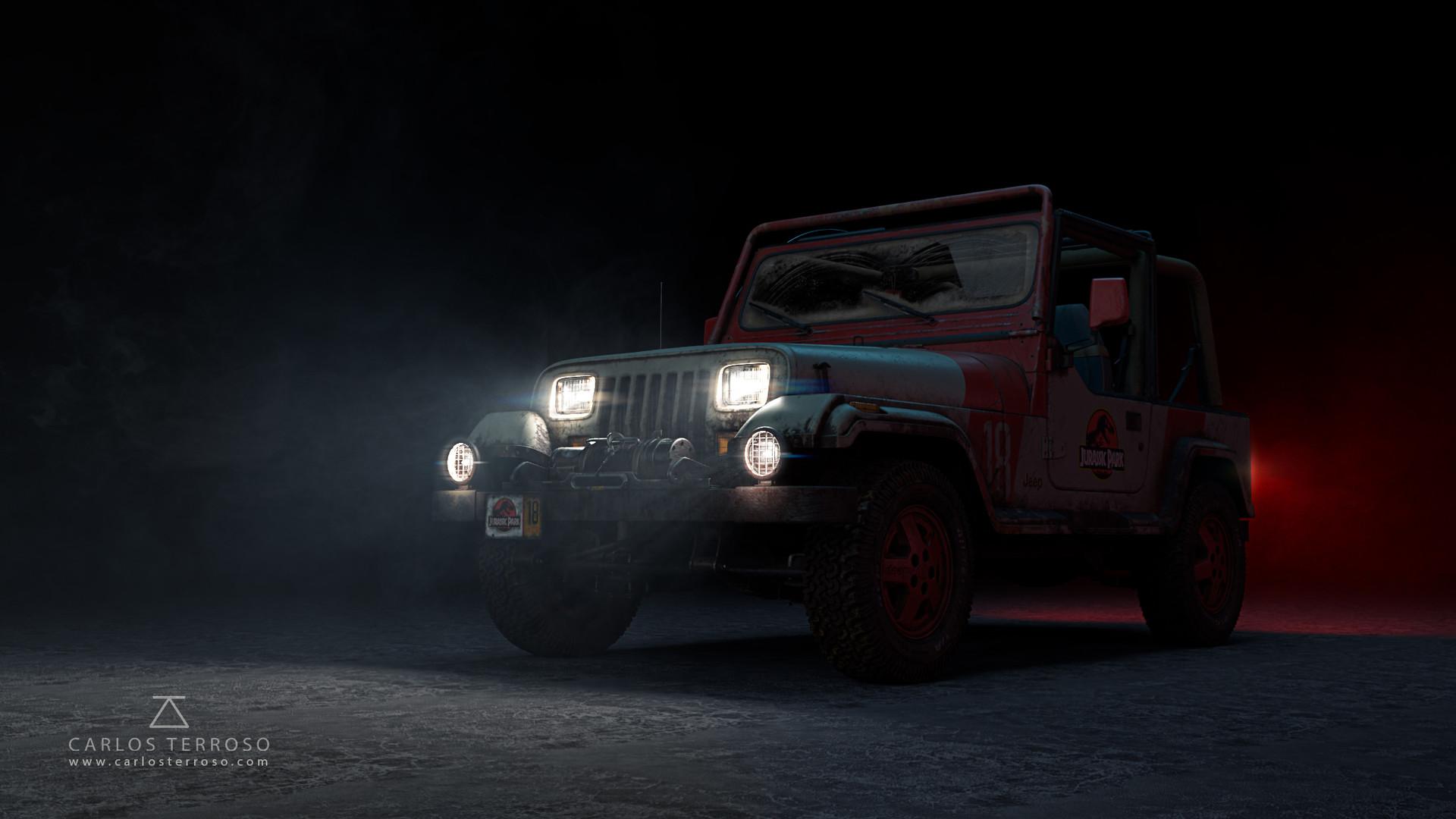 1920x1080 Jeep Jurassic Park –3D Model, Carlos Terroso