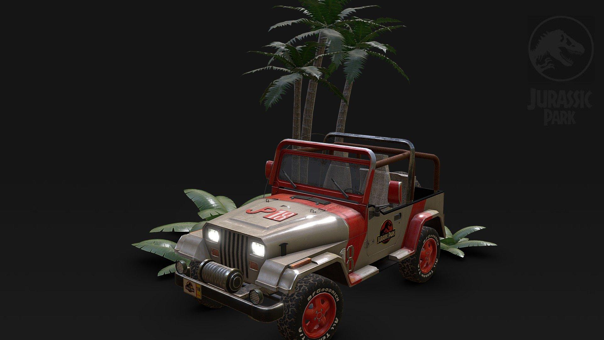 1920x1080 Jurassic Park Jeep 18 Low Poly Free 3D model by shaderbytes [d44ffc8]