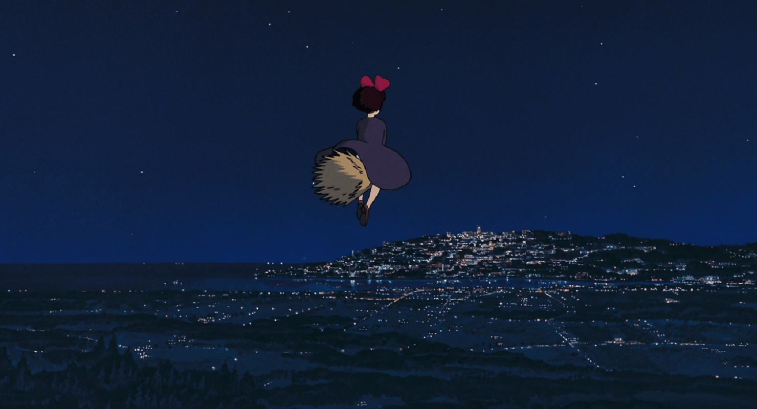 1480x800 anime #Kikis Delivery Service #Studio Ghibli #anime girls wallpaper
