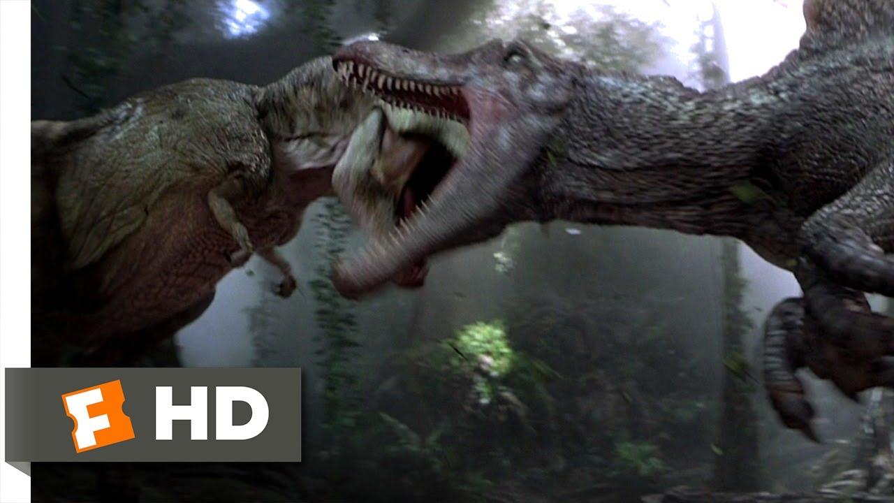 1280x720 Jurassic Park 3 (3 10) Movie CLIP Vs. T Rex (2001) HD
