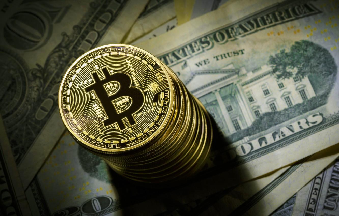1332x850 Wallpaper Blur, Dollar, Coin, Dollar, Coin, Bitcoin, Bitcoin Image For Desktop, Section Hi Tech