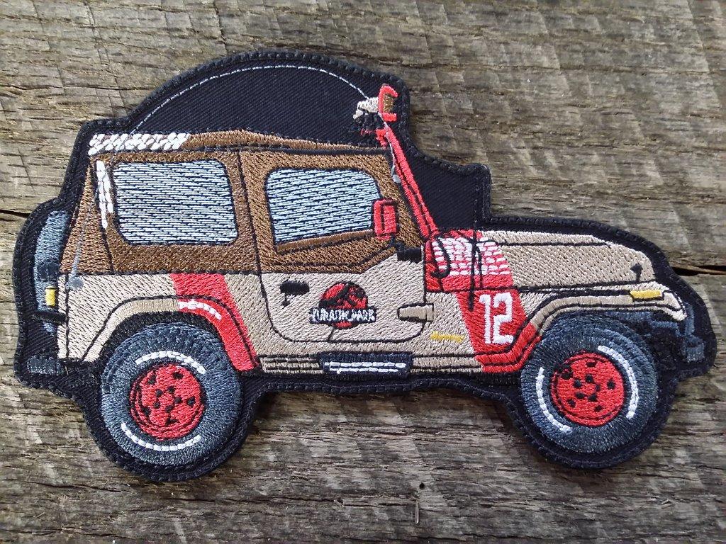 1024x768 Jurassic Park Soft Top Jeep Patch