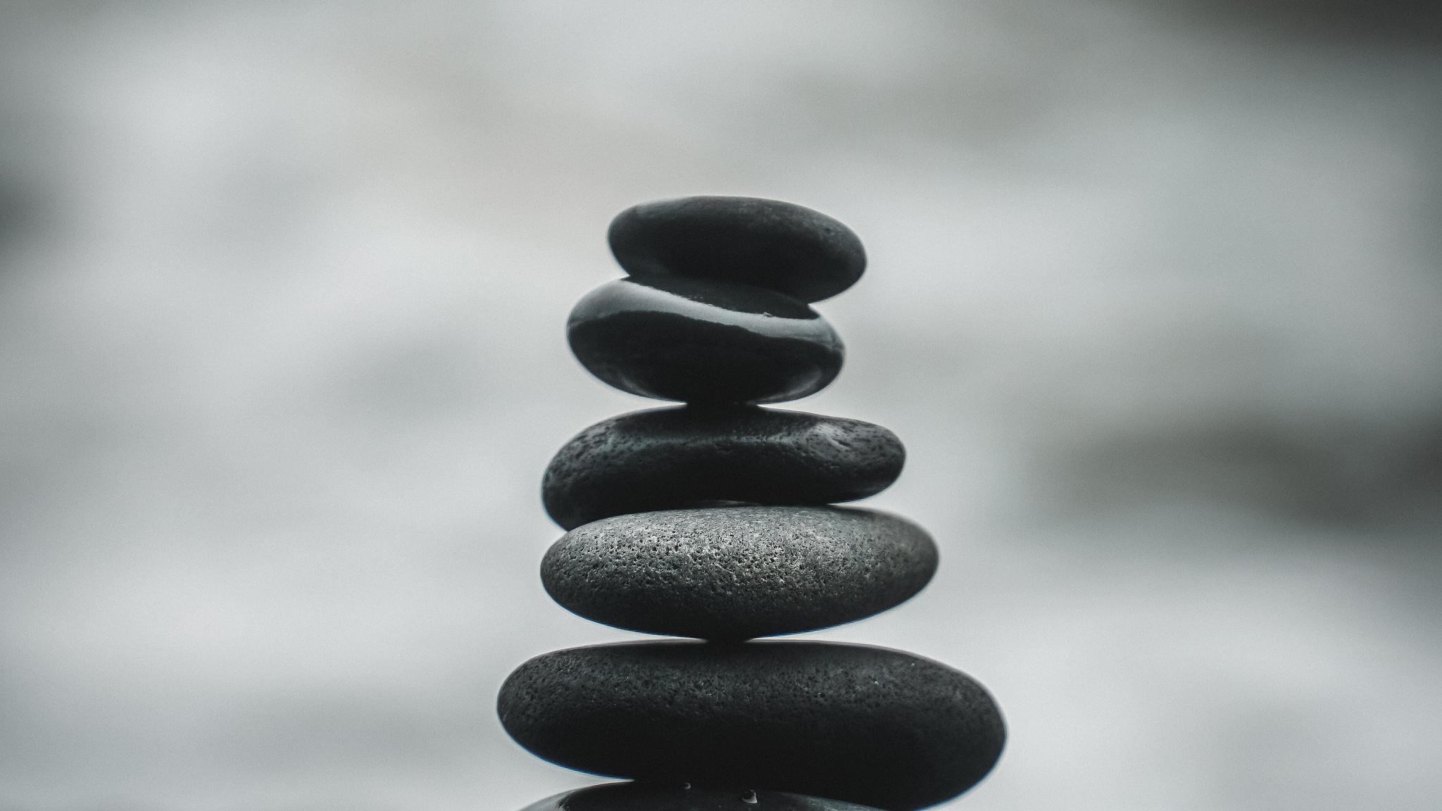 2048x1152 Download Zen, meditation, balance, stones wallpaper, 2048x Dual Wide, Widescreen