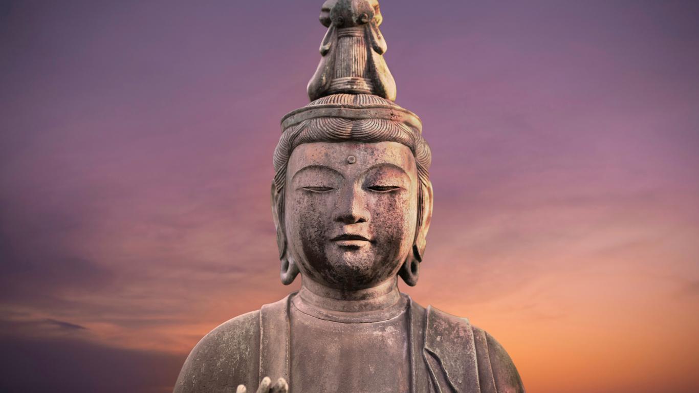 1366x768 Download 1366x768 wallpaper meditation, buddha, statue, tablet, laptop, 1366x768 HD image, background, 20698