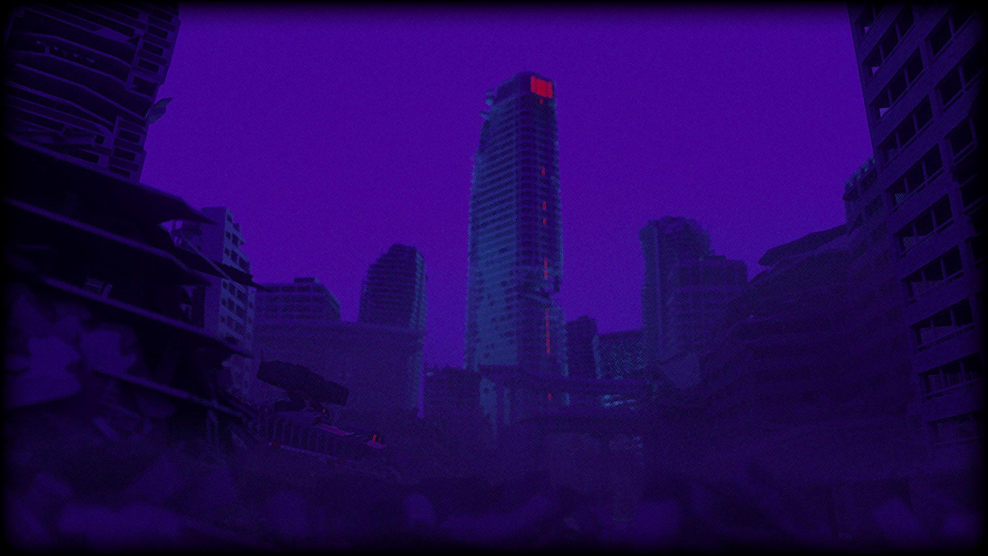 1920x1080 Destroyed Purple City