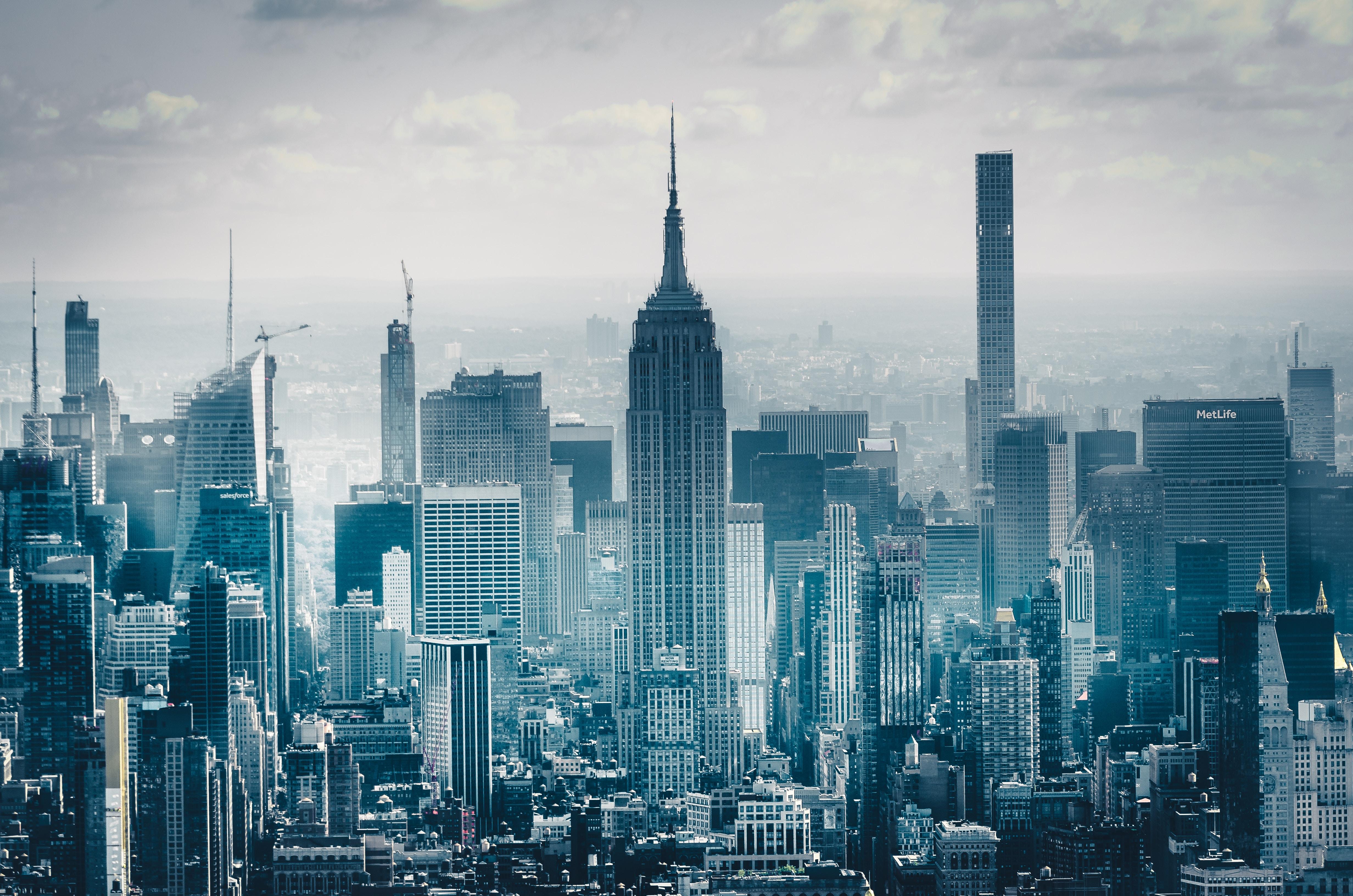 4928x3264 #New York, #USA, #Manhattan, #Skyscrapers. Mocah HD Wallpaper