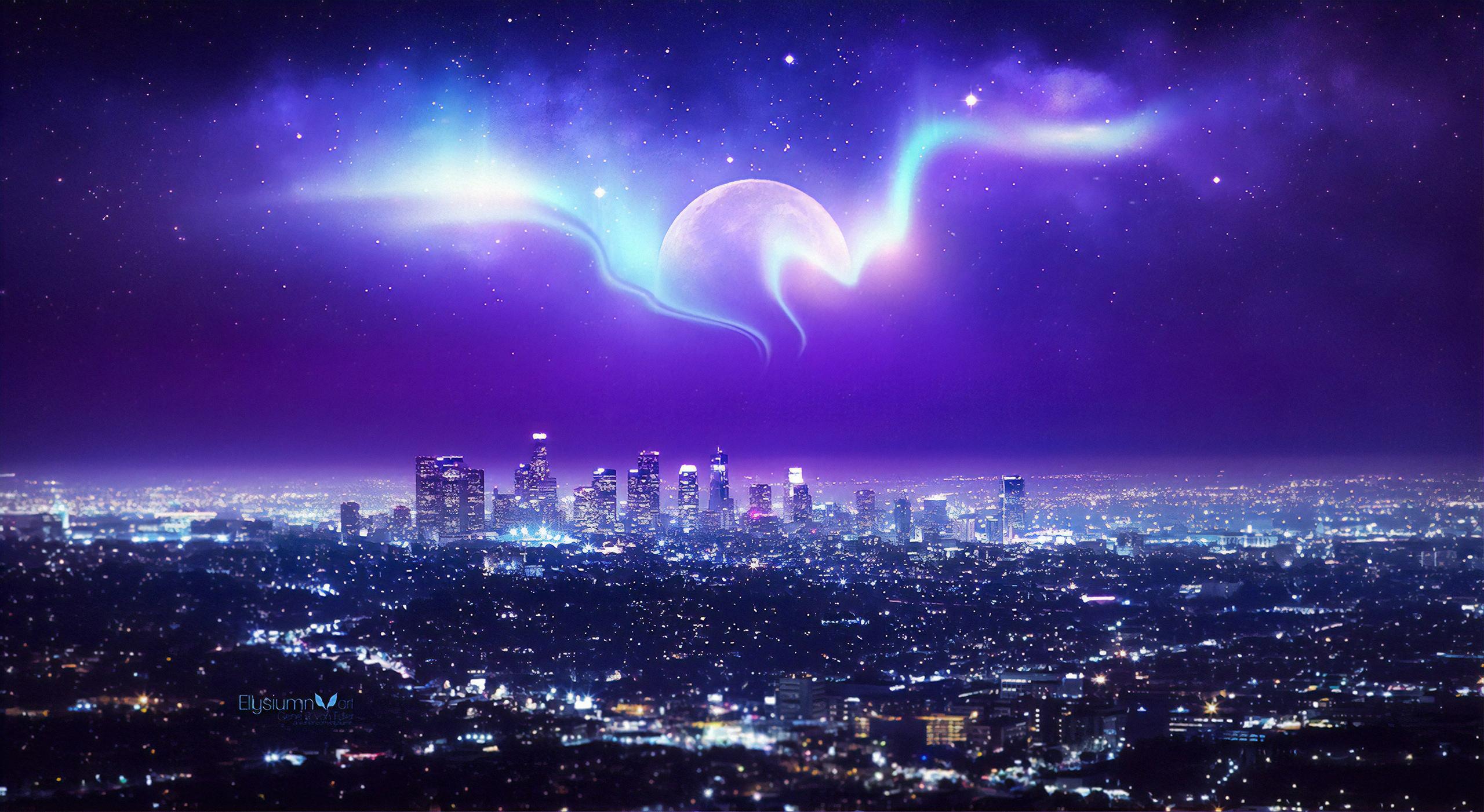 2560x1402 skyline HD wallpaper, background