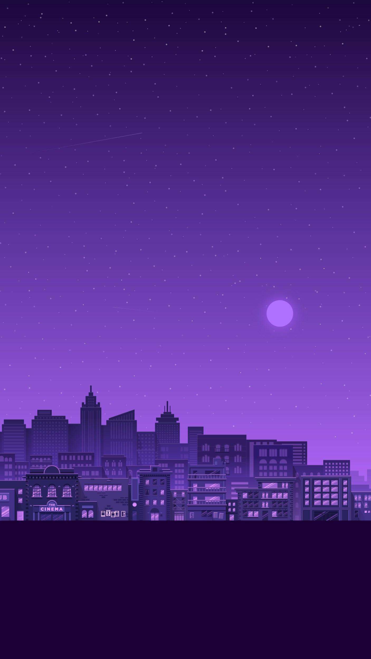 1406x2498 Purple Aesthetic HD Wallpaper
