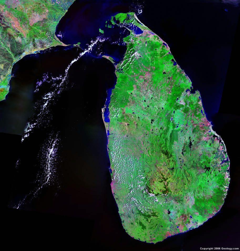 913x952 Sri Lanka Map and Satellite Image