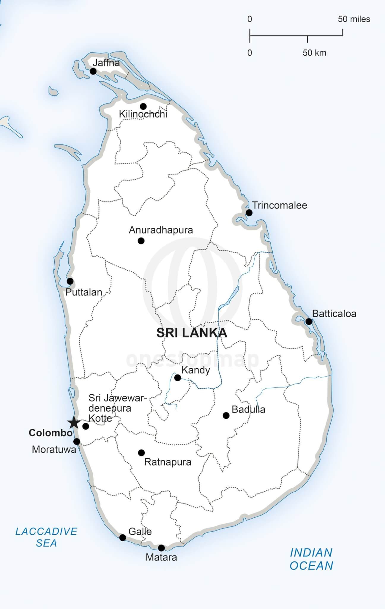 1296x2048 Sri Lanka Map Outline