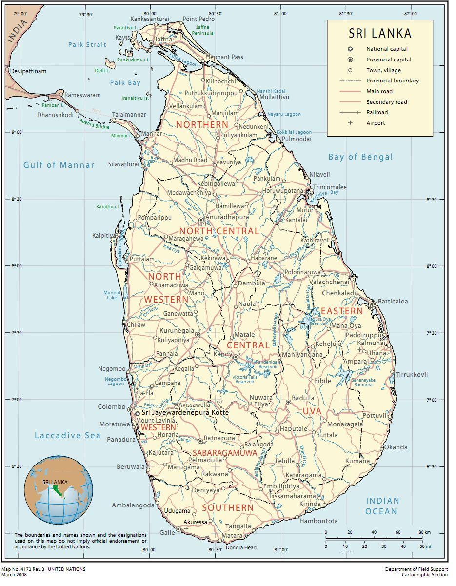 935x1201 Map of sri Lanka. mapinsight