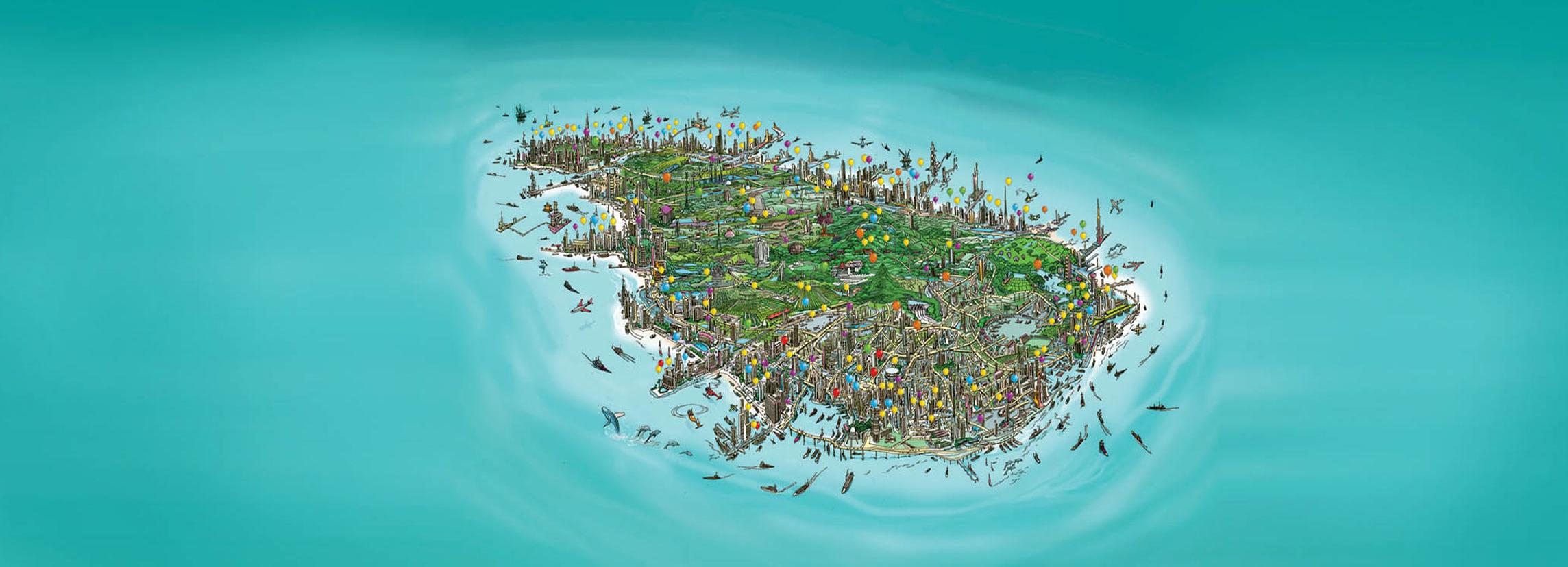 2288x828 sri lanka wallpaper, artificial island, island, water resources, islet, coastal and oceanic landforms, map, world, cay, landscape, archipelago