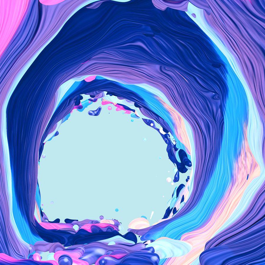 900x900 A series of refreshing waves. Art, Pop art wallpaper, Color psychology
