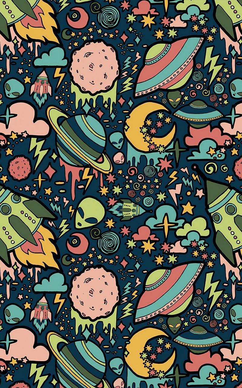 800x1280 Alien Galaxy Wallpaper Alien Wallpaper HD