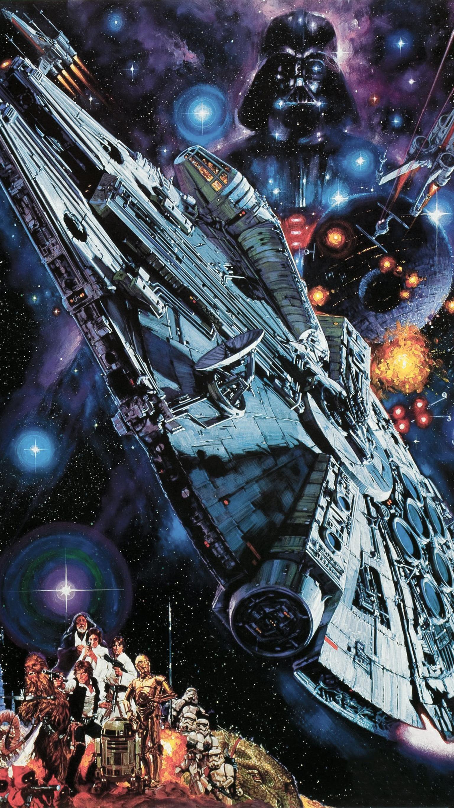 1536x2732 Star Wars (1977) Phone Wallpaper. Moviemania. Star wars movies posters, Star wars artwork, Star wars poster