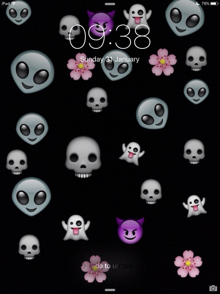 768x1024 cool emoji wallpaper, pink, skull, emoticon, icon, font, pattern, smile, bone