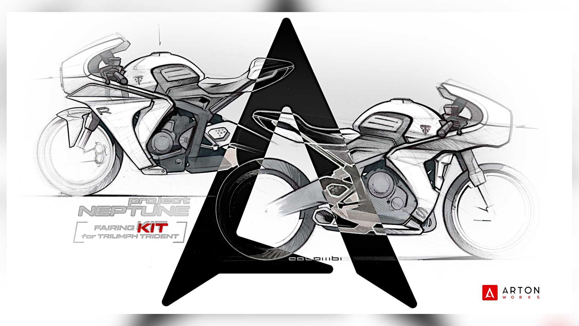 1920x1080 Arton Works Triumph Trident 660 Neptune Fairing Kits. RideApart.com Photo