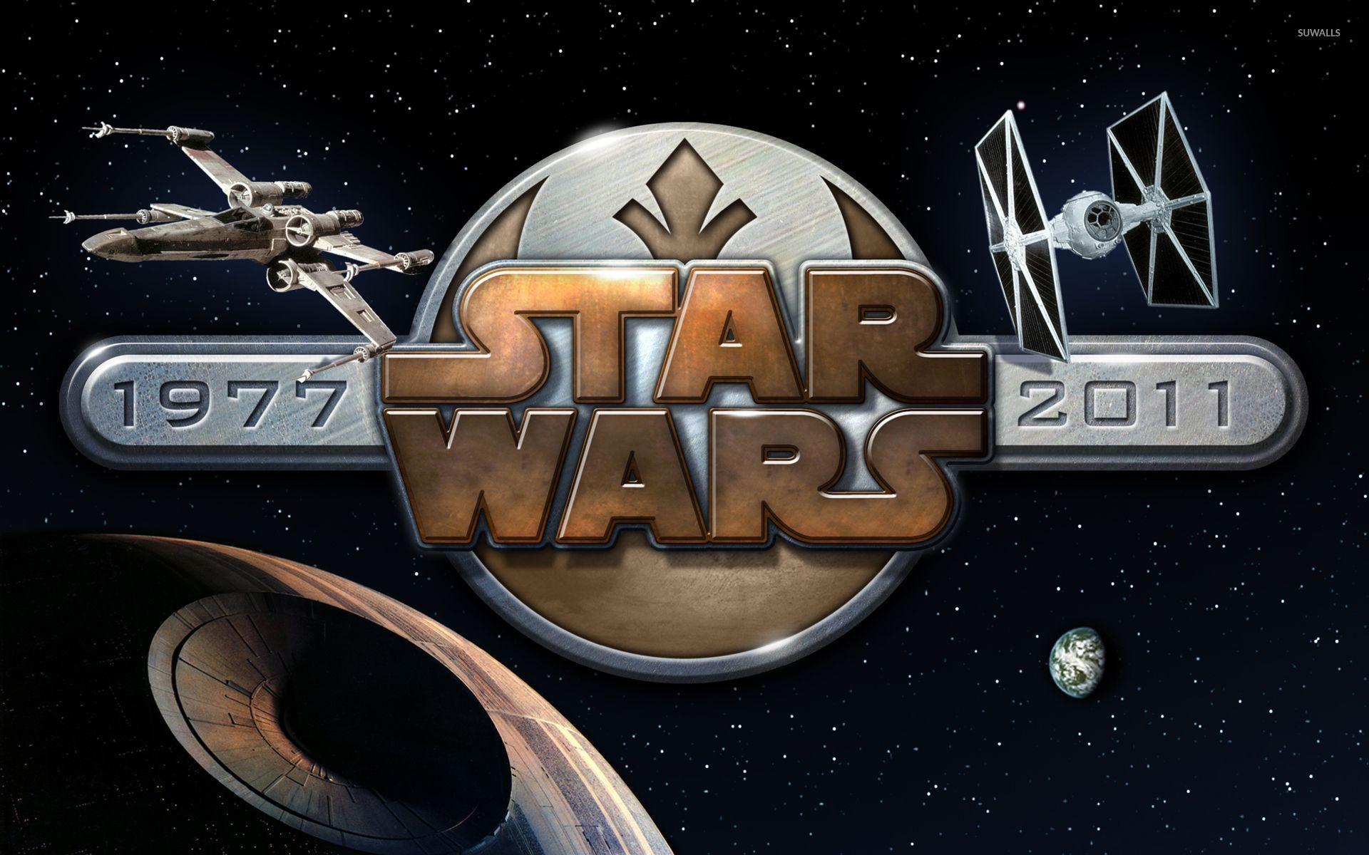 1920x1200 Star Wars metallic logo wallpaper wallpaper