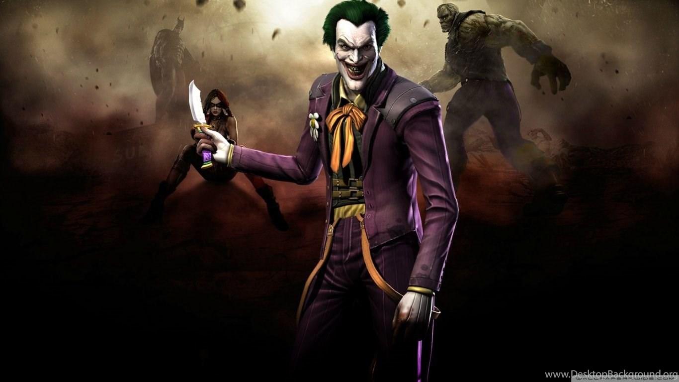 1366x768 Download Free: Injustice Joker Wallpaper HD Ubaid Sheikh Desktop Background