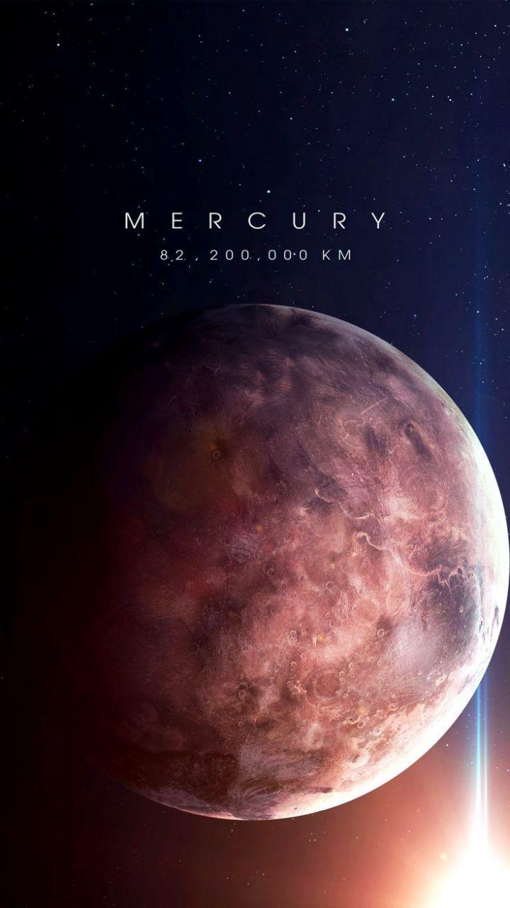 720x1280 Mercury from Earth. Mercúrioância da Terra. #space #espaç. Blog. Art spatial, Planète mercure, Fond d'écran téléphone