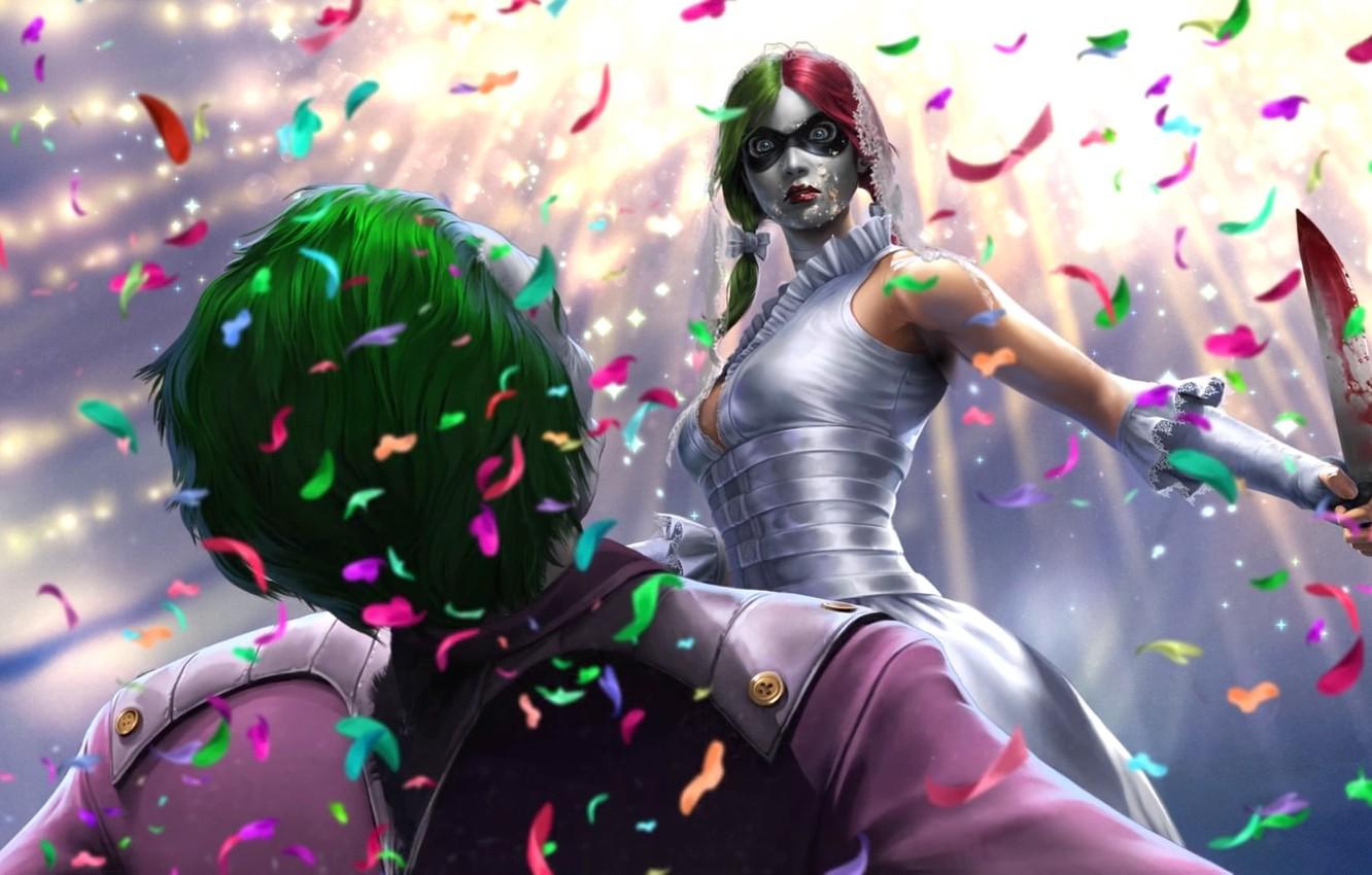 1332x850 Photo Wallpaper Joker, Joker, Harley Quinn, Dc Comics, Gods Among Us Harley Quinn Ending