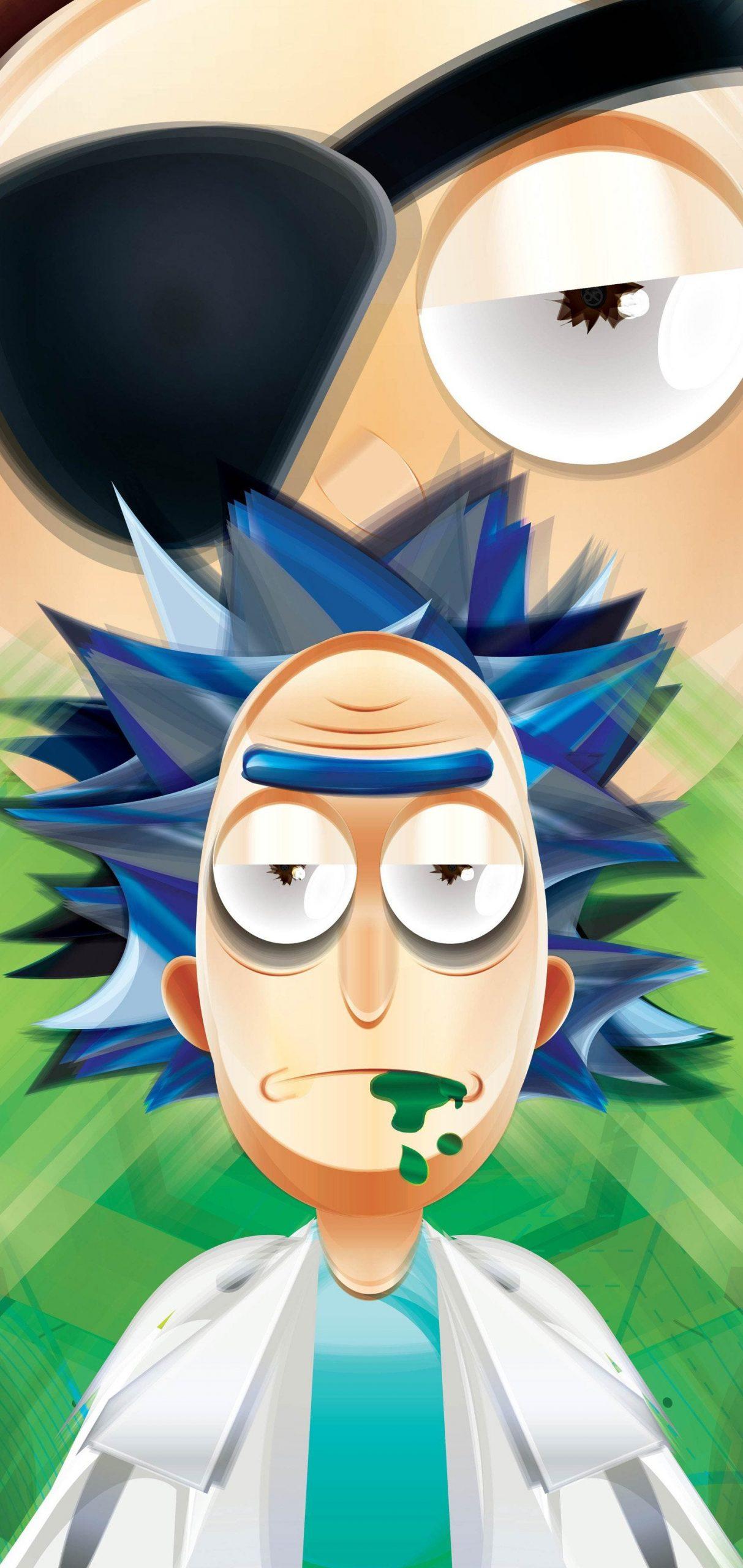 1213x2560 Rick and Morty Wallpaper