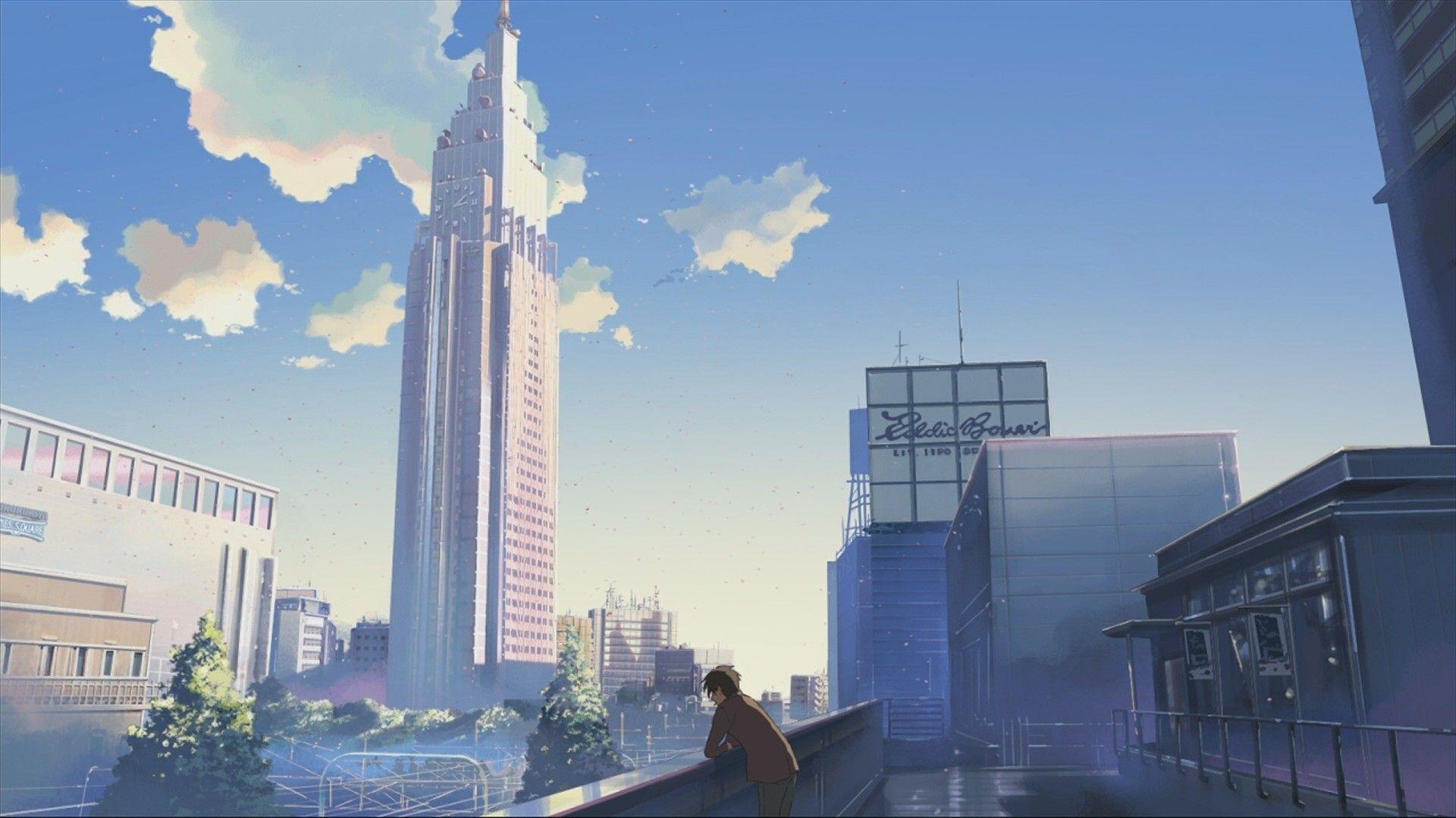 1920x1080 anime, #cityscape, #sport, #city, #space, Centimeters Per Second, #nature, wallpaper. Aesthetic anime, Anime scenery, Anime scenery wallpaper