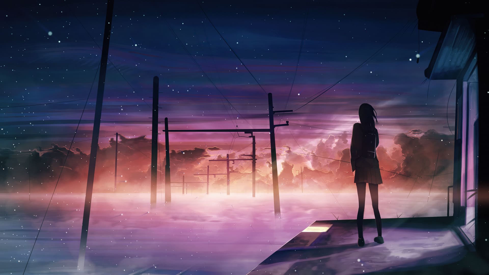 1920x1080 Anime City Computer Wallpaper To get Full Wallpaper