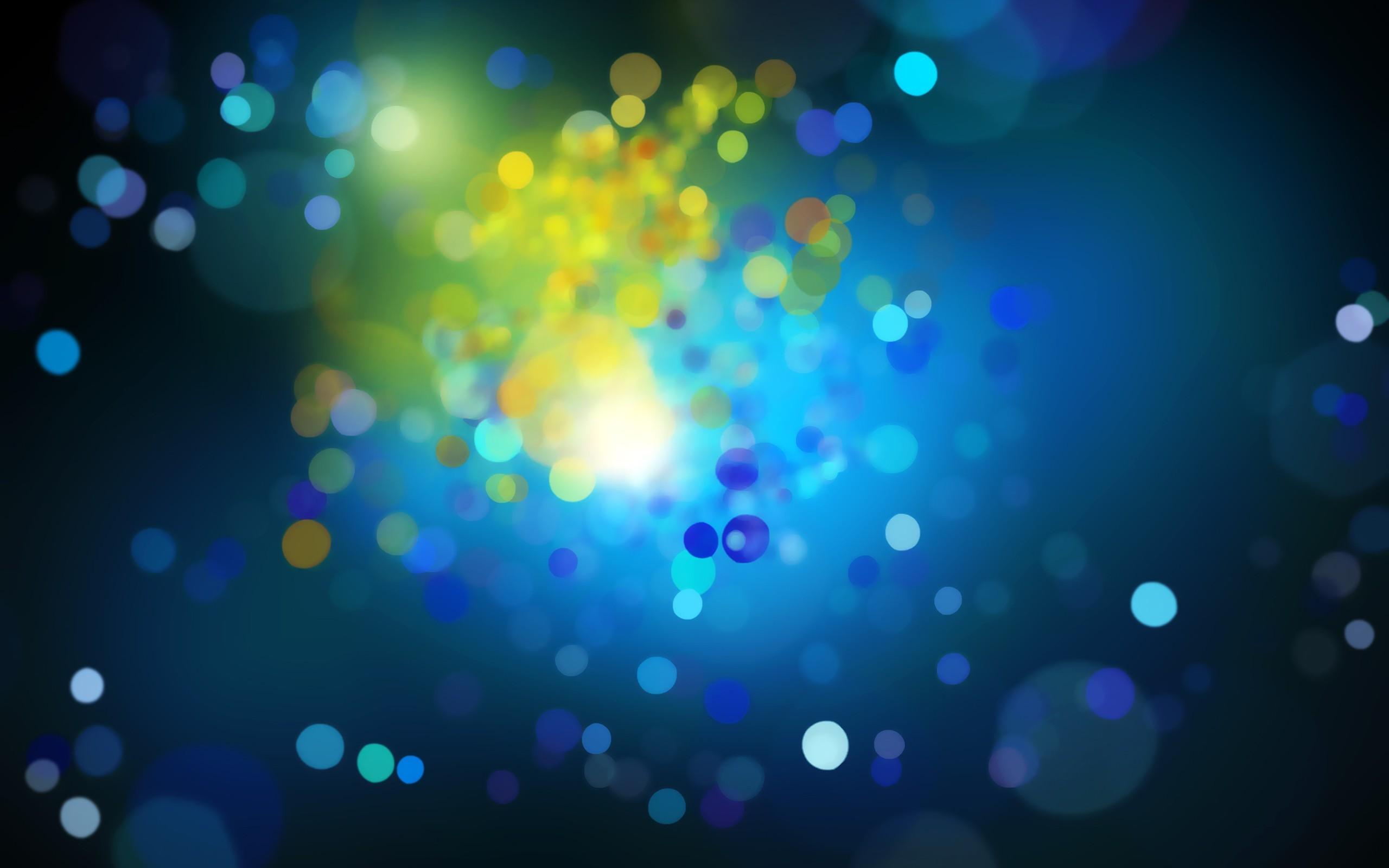 2560x1600 Blue Bokeh wallpaper and