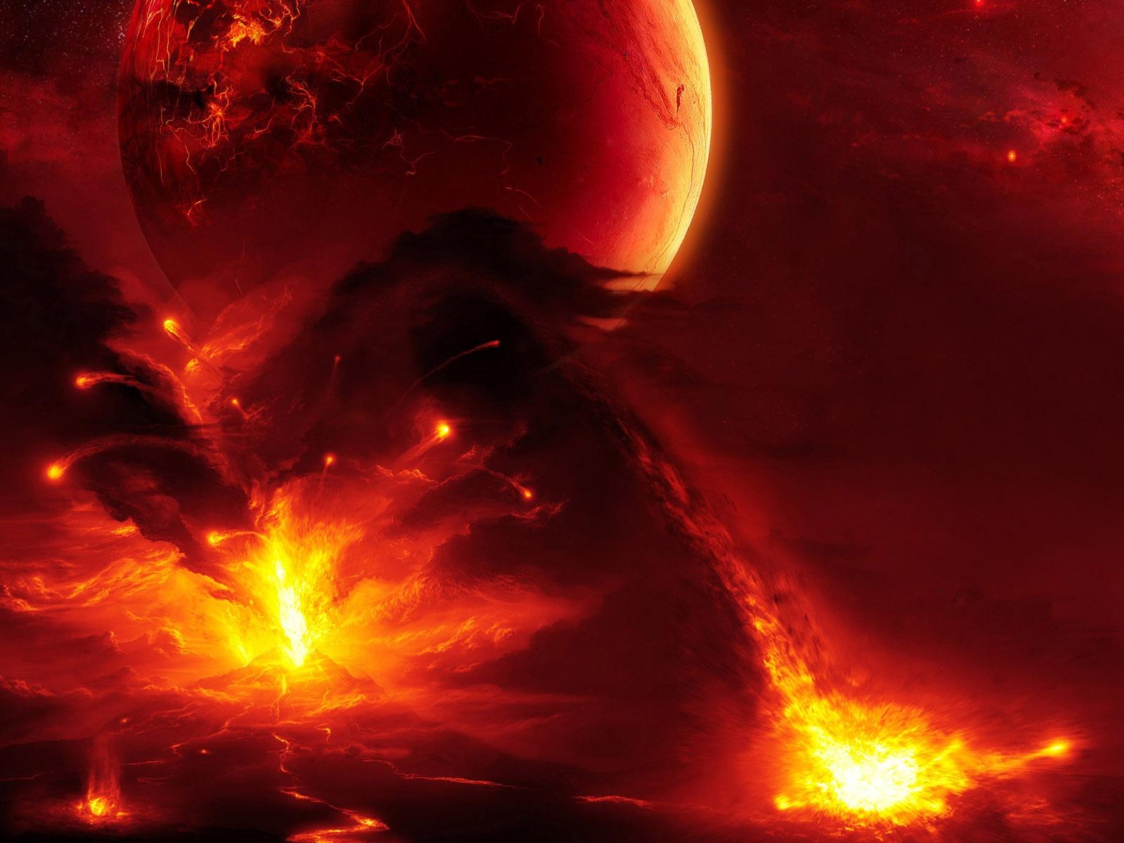1600x1200 Space Fire Wallpaper in jpg format for free download